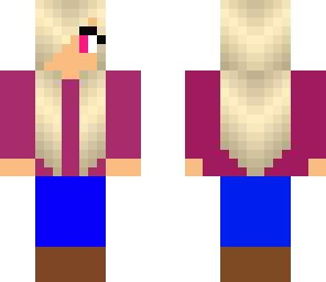 pink blonde girl