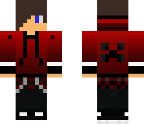 teenager red hoodie brown hair