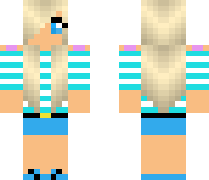 girl light blue theamed blonde