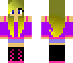 cute pink and purple girl