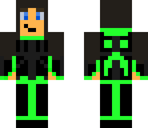 neon creeper hoodie girl
