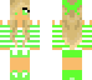 cute green girl
