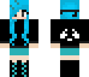 blue panda girl