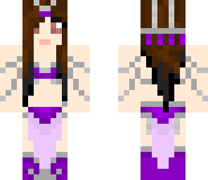 danie purple elaborate outfit