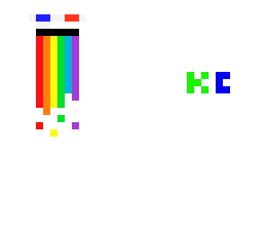 3d rainbow puke