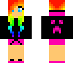 fixed rainbow hair