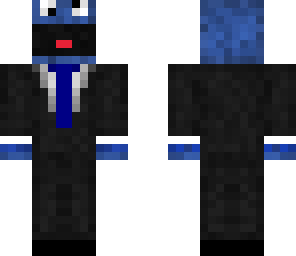 cookie monster in suit