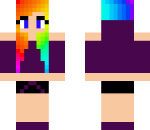 fixed rainbow hair
