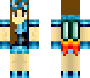 blue steampunk girl