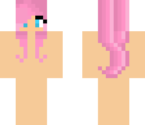 pink hair blue eyes girl base
