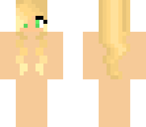 girl base blonde hair green eyes