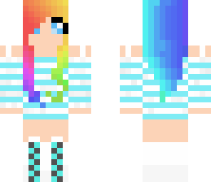 the girl in blue