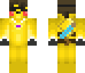 pikachudoesminecraft with diamond sword