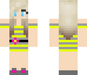 cute yellow and grey girl - original