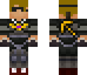 my epic skin with bat symbol and gold pickaxe