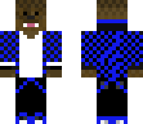 blue checkered chewbacca