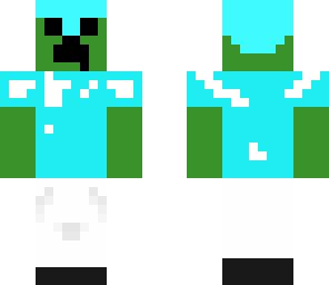 creeper with chestplate and helmet