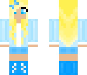 cute blue girl