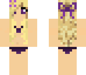 purple bikini girl