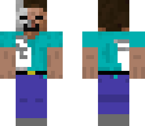 herobrine and skeleton in belt 