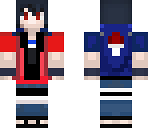 sasuke red clothe