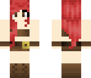 cool red adventure girl 