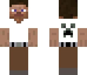 steve with creeper head