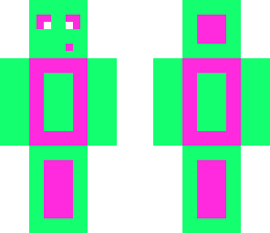 green and pink coloured slime