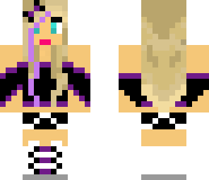 purple pretty girl