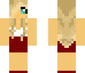 girl red dress not done