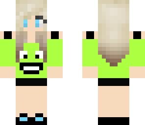 green smiley girl - original