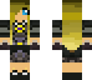 blonde sky army girl