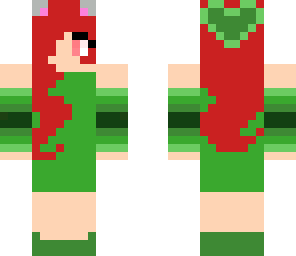 kat girl in green dress
