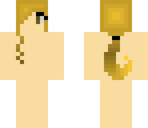 blonde girl base with pigtail