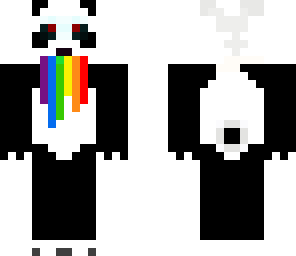 panda spewing rainbows