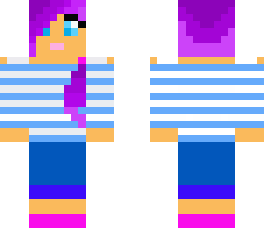 cute purple girl
