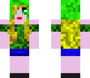 creeper girl whith flower