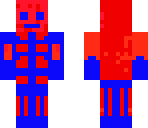 red blue man