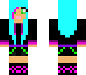 girl with blue hair