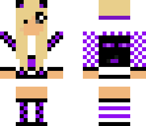 purple enderman girl