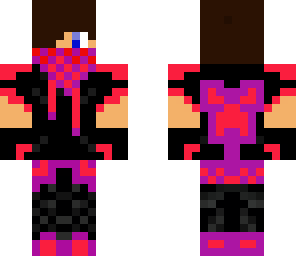 red and purple guy