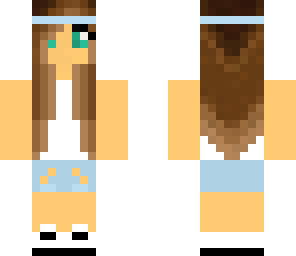 blue headband summer girl