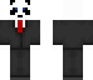 panda in a suit