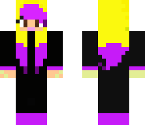 girl in enderman hoodie
