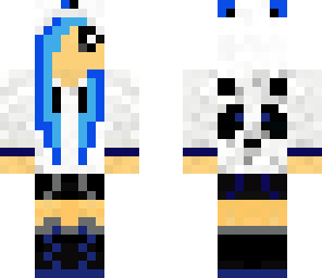 blue panda girl