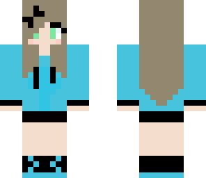 blue hoodie scene girl