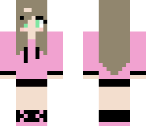 pastel pink hoodie girl
