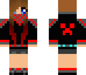 cool girl with creeper back