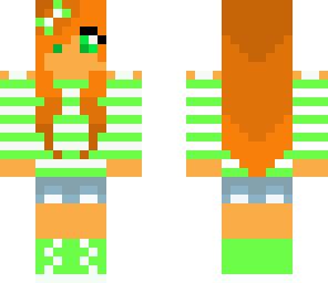 summer green girl