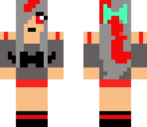 demon mustache girl